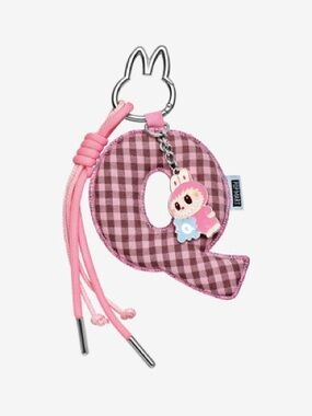 Labubu PopMart Blind Box Initial Key Chain - Letter Q